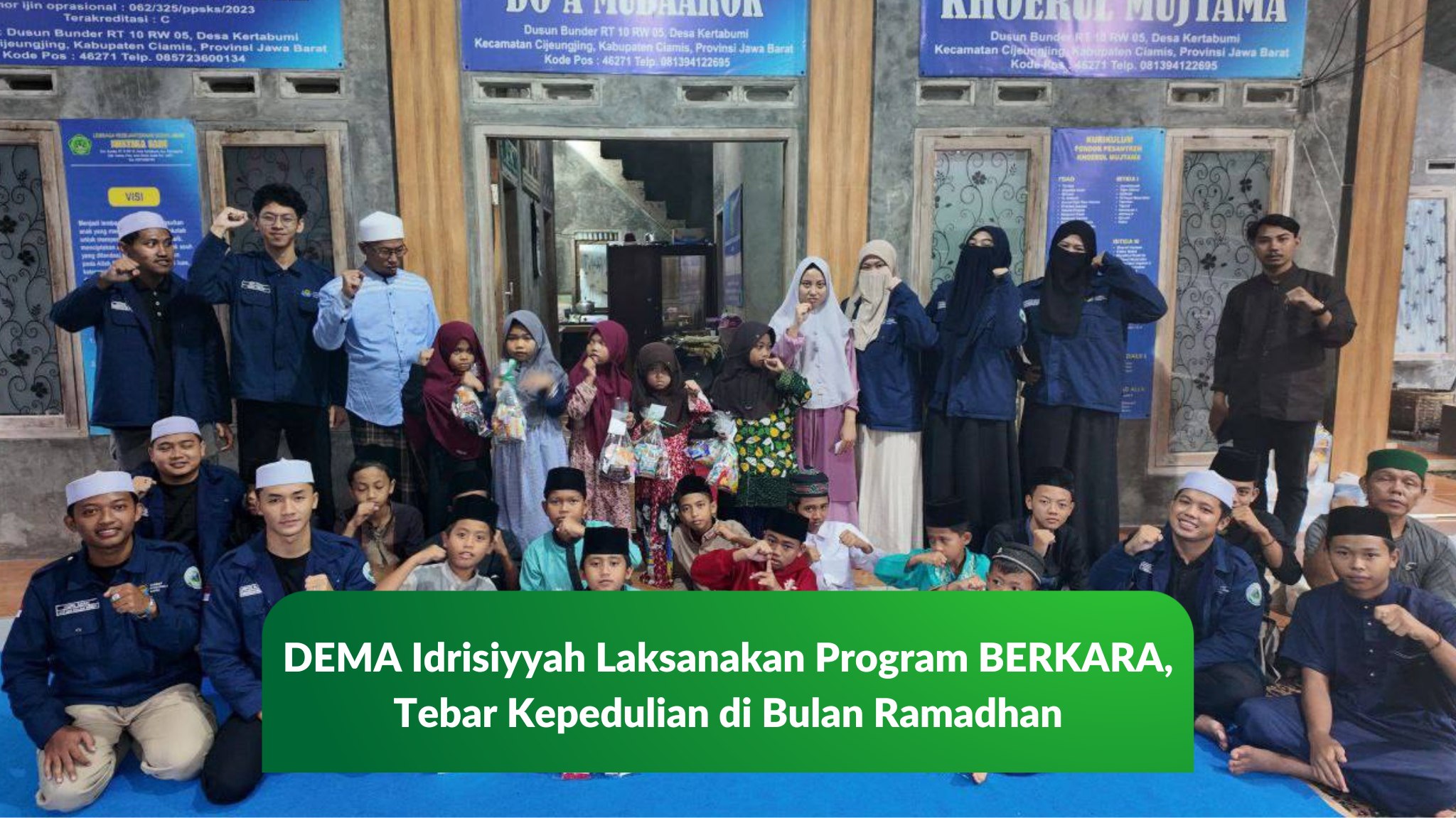 DEMA Idrisiyyah Laksanakan Program BERKARA, Tebar Kepedulian di Bulan Ramadhan